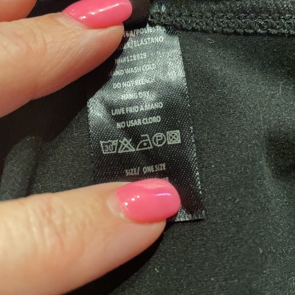 ONE SIZE BLACK SOFT STRETCH LEGGINGS BLACK - Picture 3 of 5